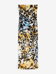 Animal Bandeau Mesh Jersey Dress - Image 6 of 6