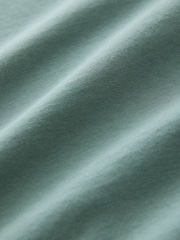 Green Relaxed Fit 100% Cotton Essential Regular Crew Neck T-Shirt - Image 7 of 7