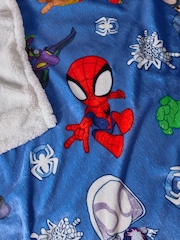 Blue Spidey Super Soft Fleece Throw Blanket - Image 2 of 4