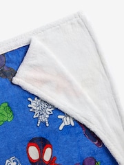 Blue Spidey Super Soft Fleece Throw Blanket - Image 4 of 4