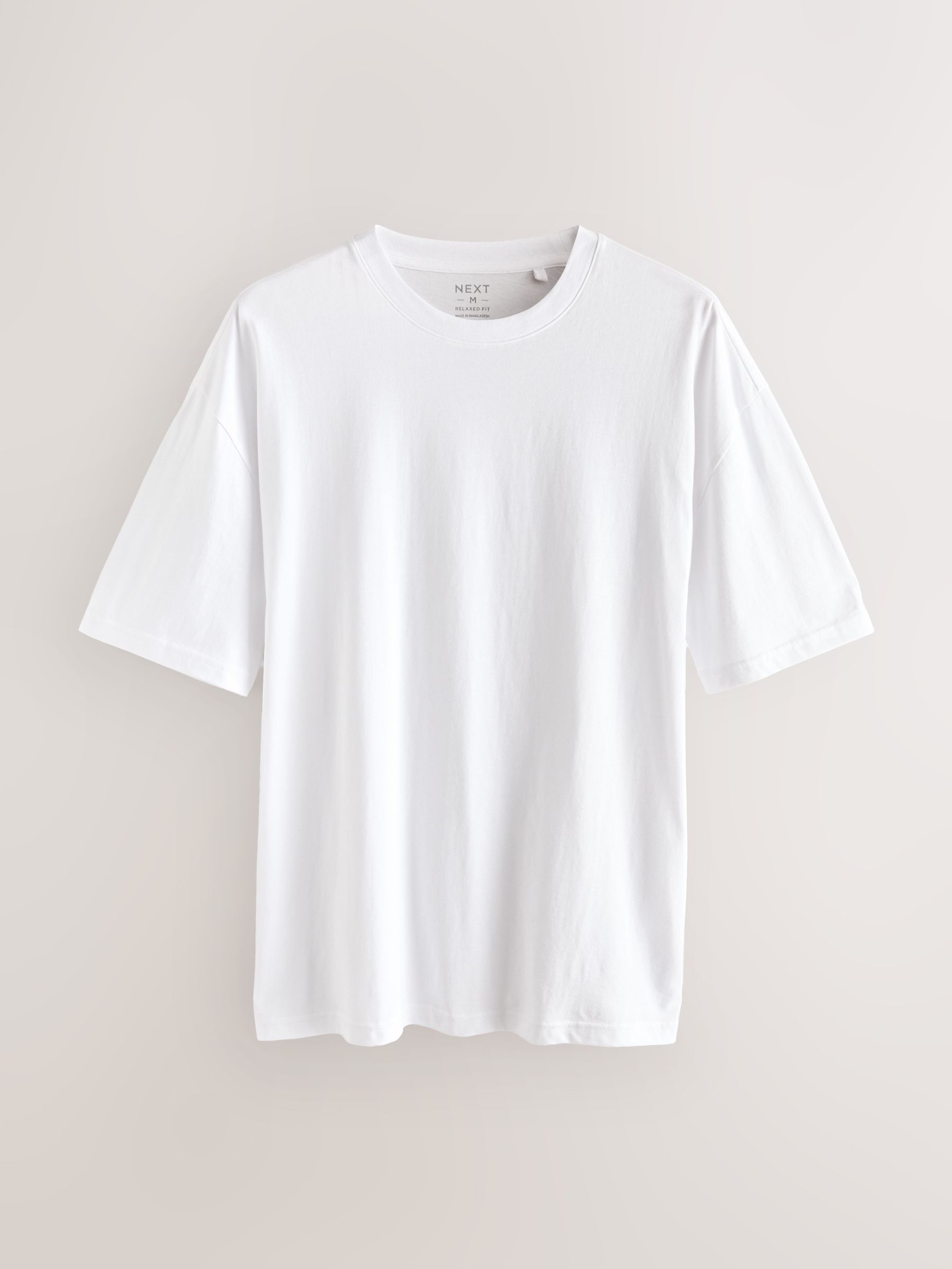 Relaxed white cotton shirt set main image 1