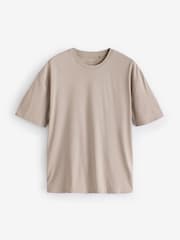 Blues/Green/Purple/Neutral Essential Cotton T-Shirts Relaxed Fit 5 Pack - Image 13 of 16
