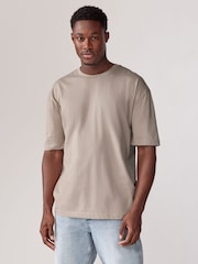 Blues/Green/Purple/Neutral Essential Cotton T-Shirts Relaxed Fit 5 Pack - Image 6 of 16