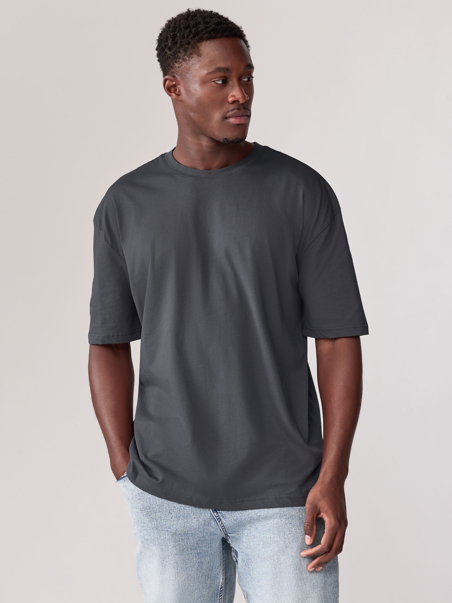 Buy Blues/Green/Purple/Neutral Essential Cotton T-Shirts