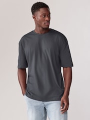 Blues/Green/Purple/Neutral Essential Cotton T-Shirts Relaxed Fit 5 Pack - Image 9 of 16