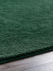 Bottle Green Cosy Washable Shaggy Rug - Image 2 of 5