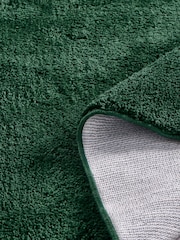 Bottle Green Cosy Washable Shaggy Rug - Image 3 of 5
