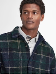 Barbour® Green Bryson Fleece Overshirt - Image 4 of 9