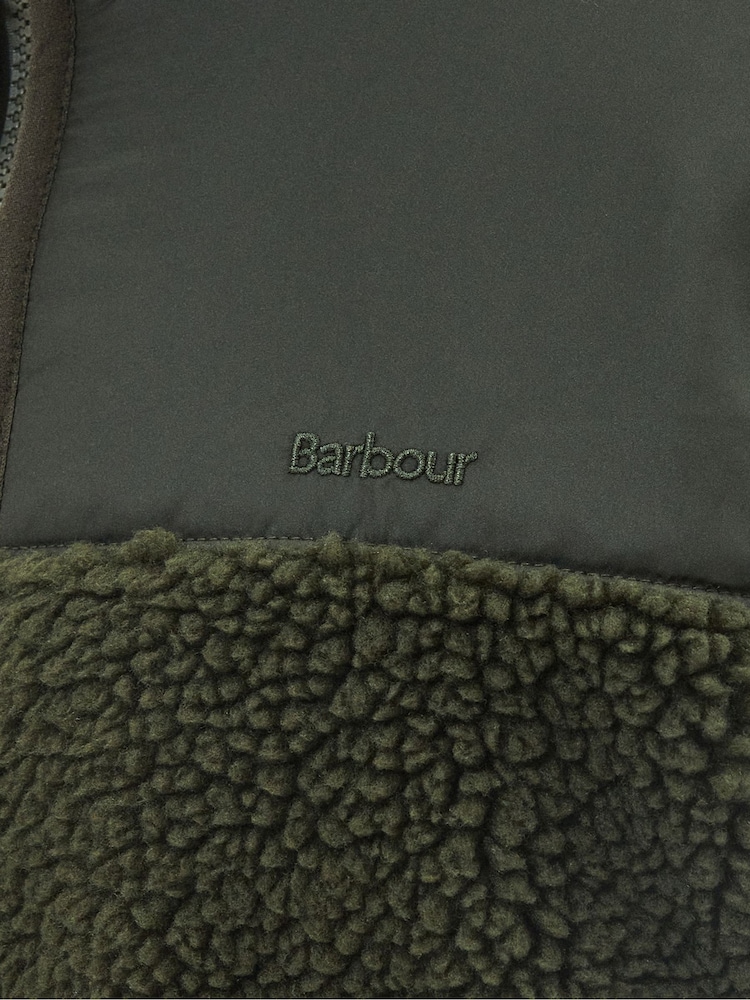 Barbour® Olive Green Olive Green Hobson Zip Up Fleece - Image 7 of 7 Barbour® Olive Green Olive Green Hobson Zip Up Fleece - Image 7 of 7