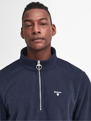 Barbour® Navy Quarter Zip Essentials Fleece - Image 2 of 7
