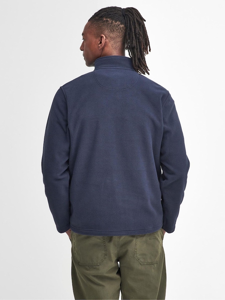Barbour® Navy Quarter Zip Essentials Fleece - Image 3 of 7