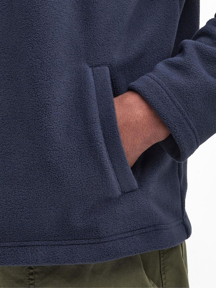 Barbour® Navy Quarter Zip Essentials Fleece - Image 6 of 7