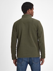 Barbour® Olive Green Quarter Zip Essentials Fleece - Image 3 of 6
