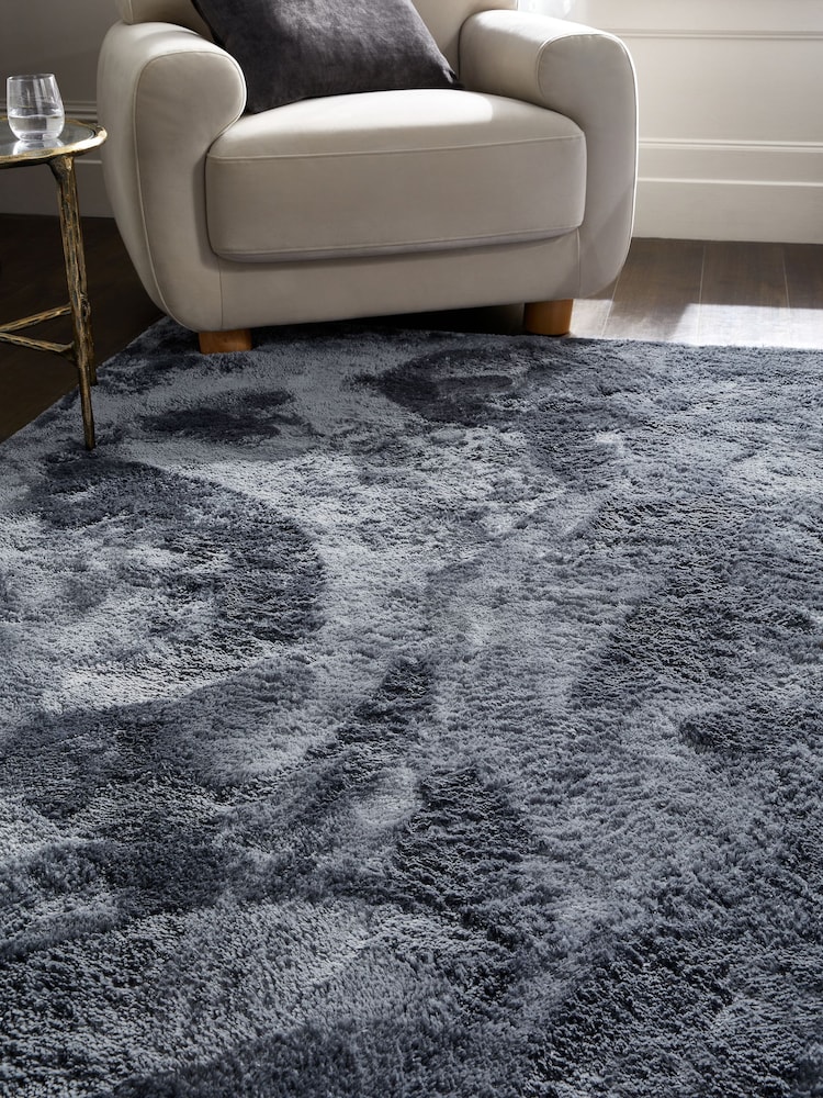 Blue/Grey Collection Luxe Plush Rug - Image 2 of 5
