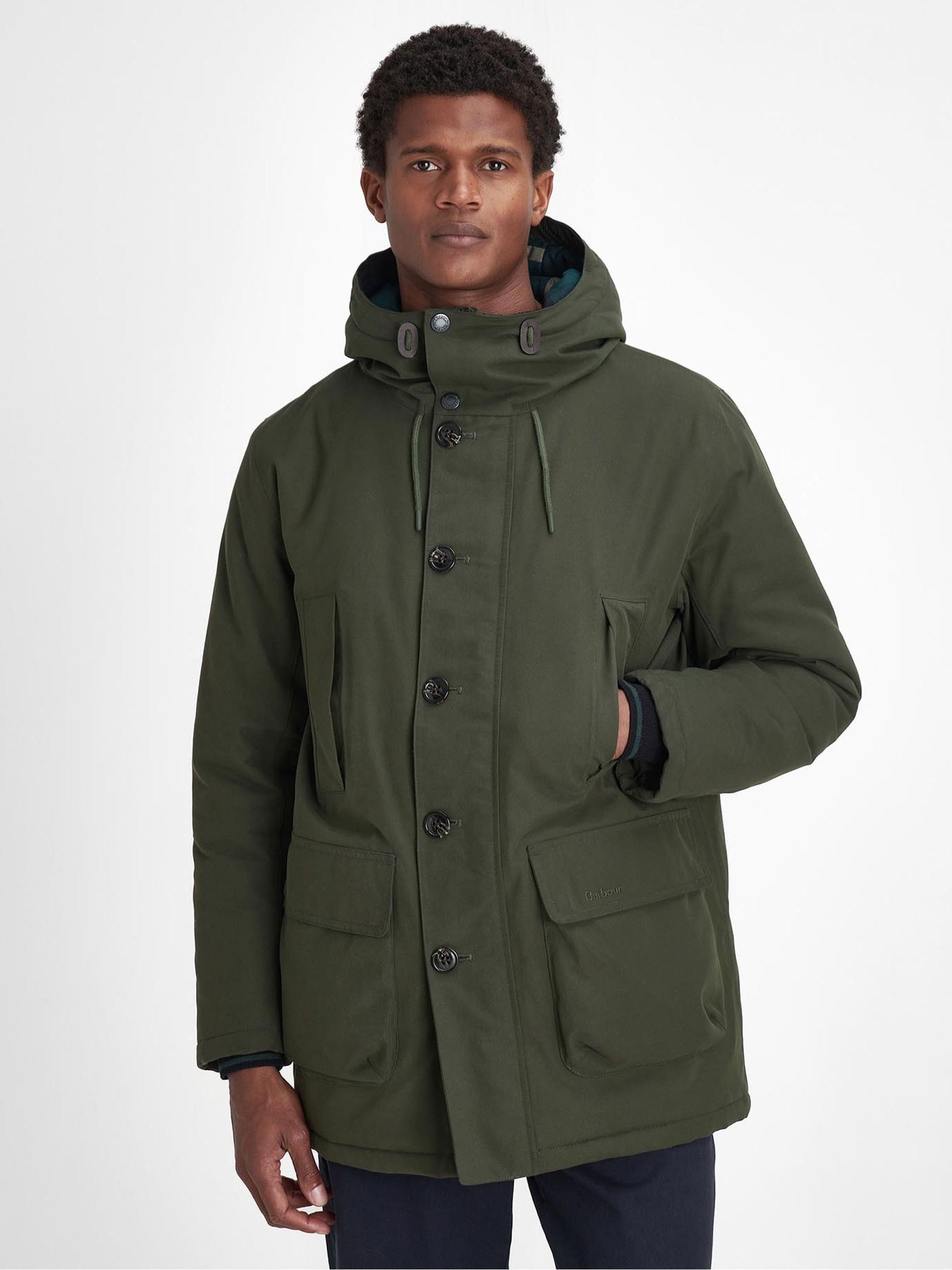 Barbour beaufort green new arrivals