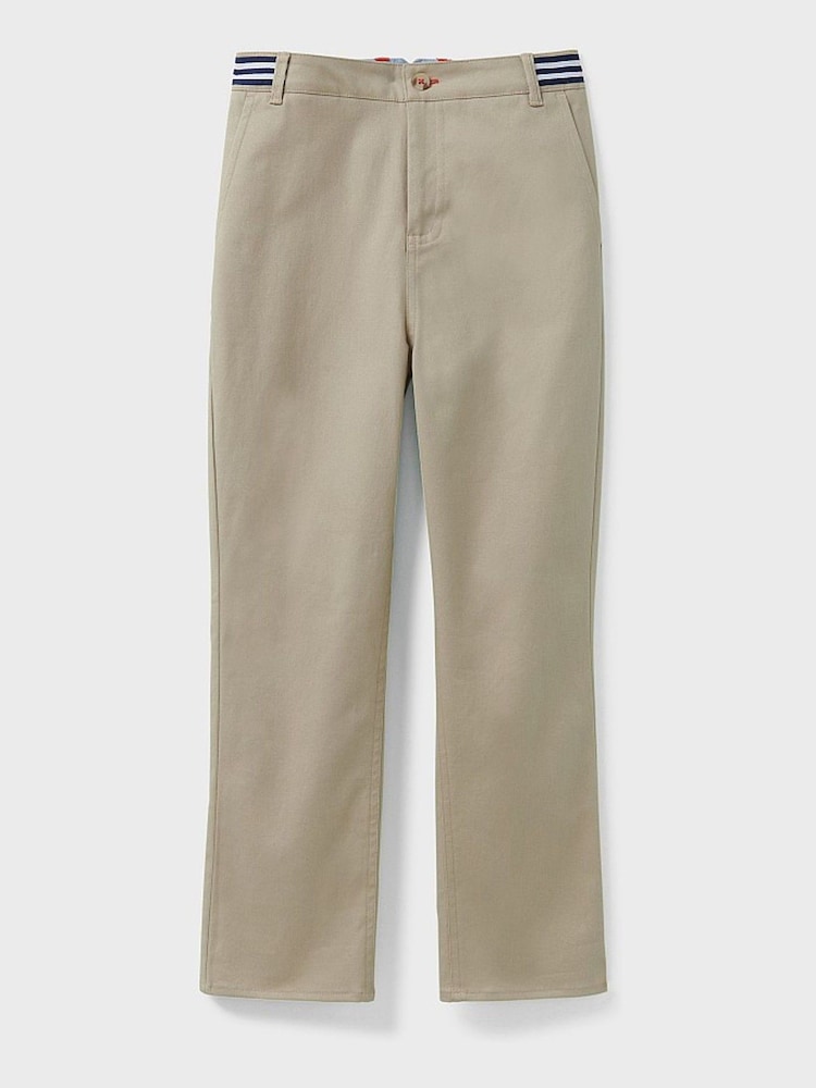 Crew Clothing Company Grey Slim Chinos - Image 2 of 3