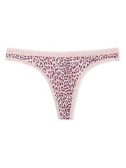 Victoria's Secret Leopard Pink Thong Knickers - Image 3 of 3