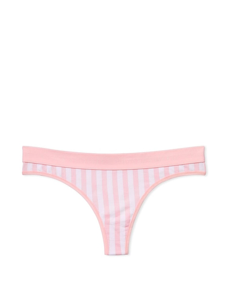 Victoria's Secret Pretty Blossom Pink Stripe Thong Knickers - Image 3 of 3