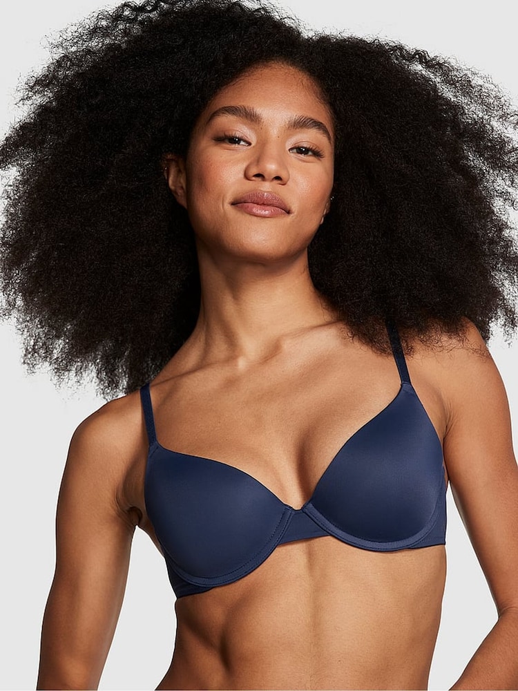 Victoria's Secret PINK Blue Midnight Navy Push Up Bra - Image 1 of 3