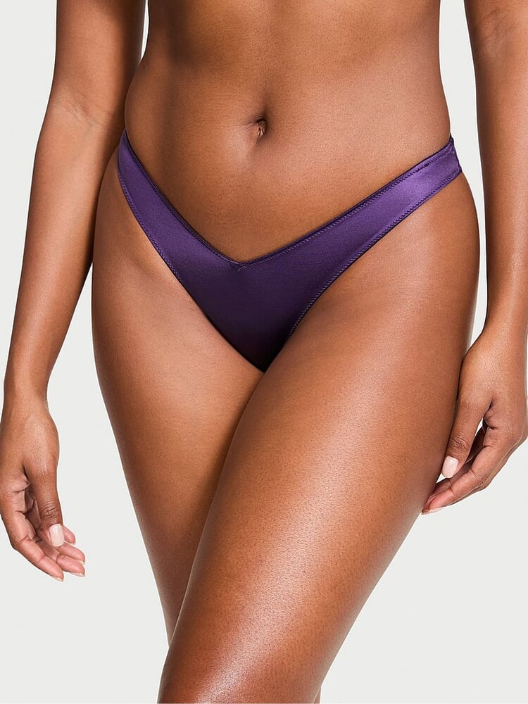 Victoria's Secret Stained Glass Purple Thong Knickers - Image 1 of 1