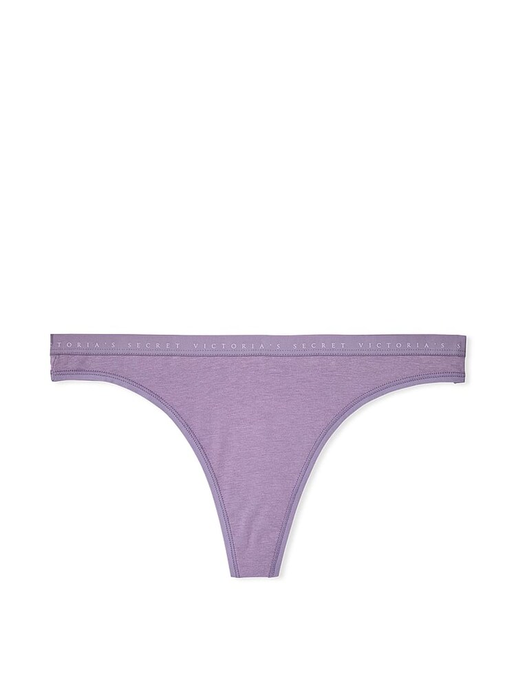 Victoria's Secret Frozen Plum Purple Thong Knickers - Image 3 of 3