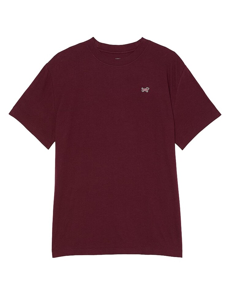 Victoria's Secret PINK Red Kir Cotton Oversized Pyjama T-Shirt - Image 4 of 4