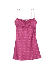 Victoria's Secret PINK Midnight Mauve Pink Cherries Slip Dress - Image 3 of 3