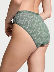 Victoria's Secret Faded Sage Green Script Brief Knickers - Image 2 of 3