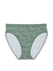 Victoria's Secret Faded Sage Green Script Brief Knickers - Image 3 of 3