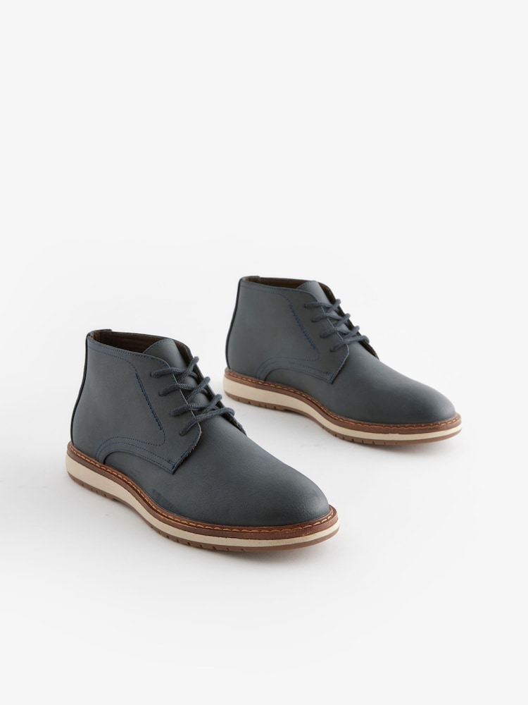 Navy Blue Sports Boots - Image 2 of 6