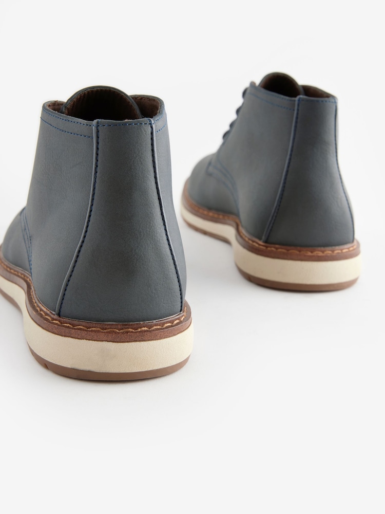 Navy Blue Sports Boots - Image 5 of 6