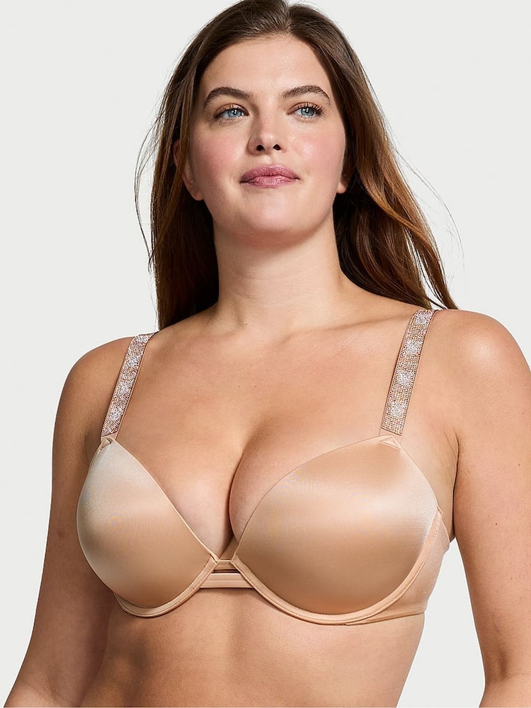 Victoria's Secret Praline Nude Smooth Push Up Shine Strap Bra - Image 1 of 3