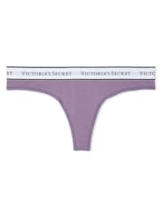 Victoria's Secret Frozen Plum Purple Thong Knickers - Image 3 of 3