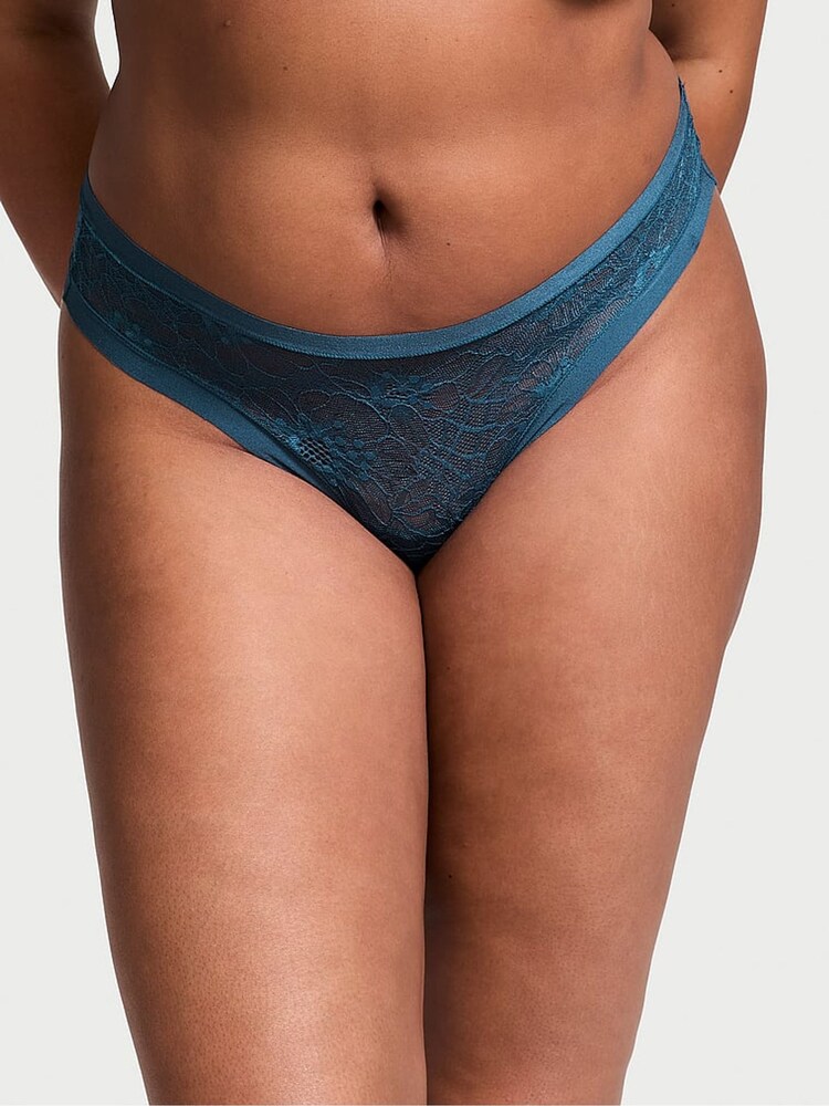 Victoria's Secret Midnight Sea Blue Thong Knickers - Image 1 of 3