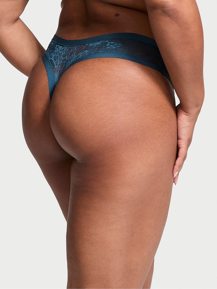 Victoria's Secret Midnight Sea Blue Thong Knickers - Image 2 of 3
