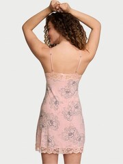 Victoria's Secret Pink Lily Floral Modal Straight Neck Slip Dress - Image 2 of 3
