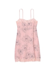 Victoria's Secret Pink Lily Floral Modal Straight Neck Slip Dress - Image 3 of 3