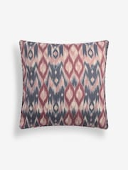 Purple 50 x 50cm Dry Ikat Print Cushion - Image 2 of 4
