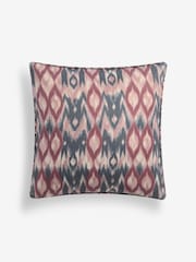 Purple 50 x 50cm Dry Ikat Print Cushion - Image 3 of 4