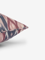 Purple 50 x 50cm Dry Ikat Print Cushion - Image 4 of 4