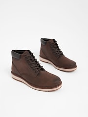 Brown Leather Sports Boots - Image 2 of 6
