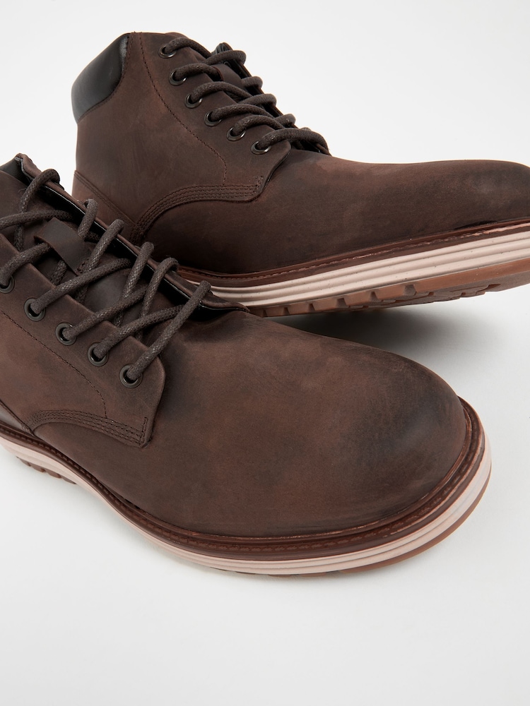 Brown Leather Sports Boots - Image 6 of 6