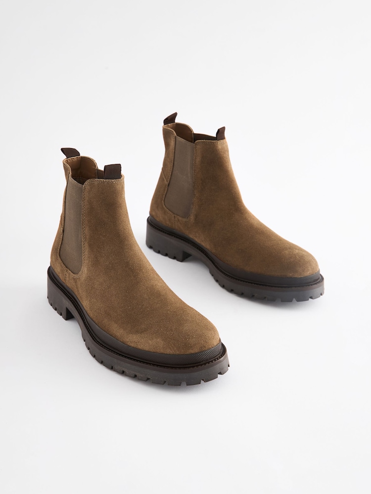 Stone Cleated Chelsea Boots - Image 2 of 6