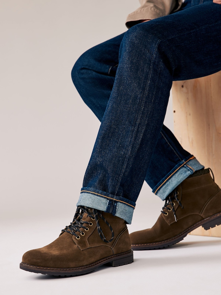 Hellbraun/Braun - Chukka-Stiefel mit Schnürung - Bild 1 von 7 Hellbraun/Braun - Chukka-Stiefel mit Schnürung - Bild 1 von 7