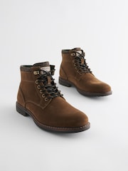 Hellbraun/Braun - Chukka-Stiefel mit Schnürung - Bild 2 von 7