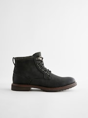Black Lace Up Chukka Boots - Image 3 of 6