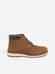 Tan/Brown Leather Sports Boots - Image 3 of 6