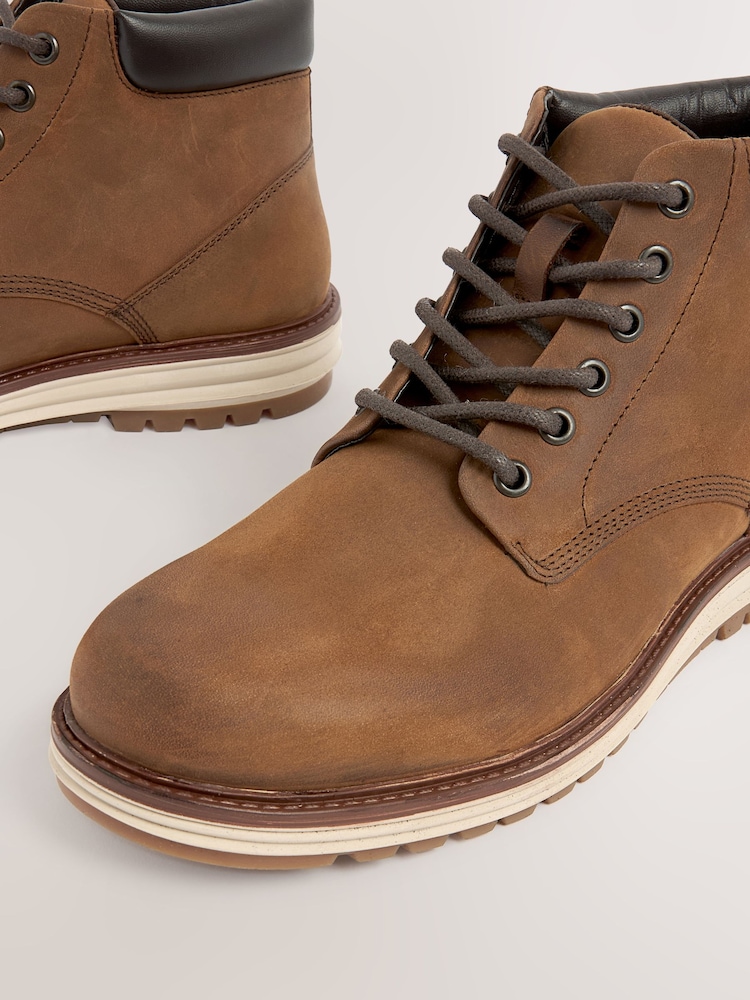 Zumfoot Brown Leather Boots Men’s Size 43 Zedmax Leather Boot Men – Jazzzcity main image 4