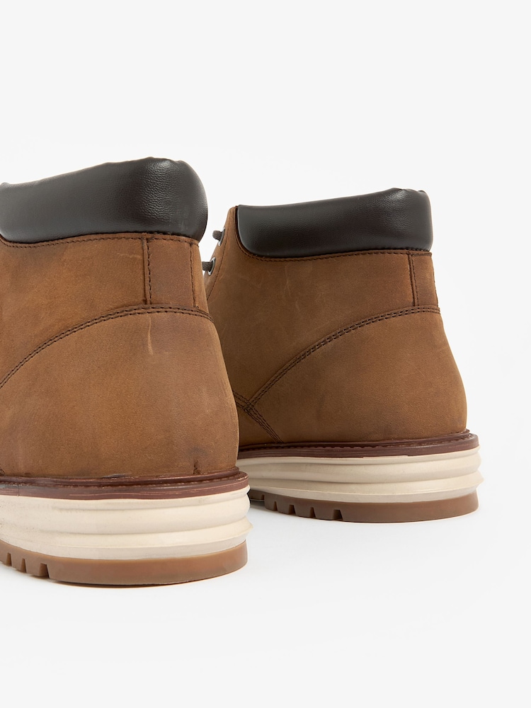 Tan/Brown Leather Sports Boots - Image 6 of 6
