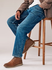 Tan Brown Motion Flex Mid Boots - Image 1 of 5